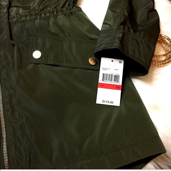 NWT! Michael Kors Army Green Jacket • MK - Picture 7 of 8